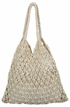 Ratanowa Torebka Damska Boho firmy Herisson 1002L5251 Beżowa