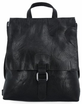 Stylowy Plecaczek Damski Vintage firmy Herisson 1202B419 Czarny