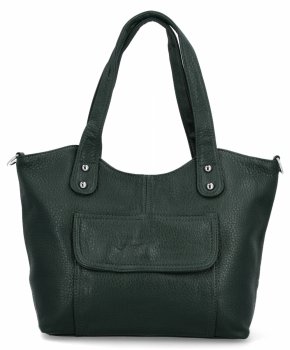 Stylowa Torebka Damska Shopper Bag firmy Herisson 17B374 Butelkowa Zieleń