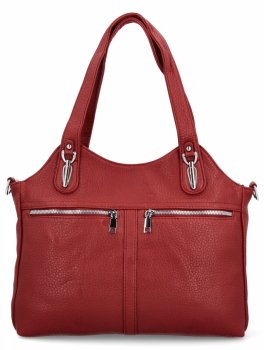 Torebka Damska Shopper Bag firmy Herisson 17B375 Ciemno Czerwona