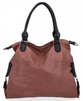 Torebka Damska XXL firmy Hernan Shopper Bag Brudny Róż