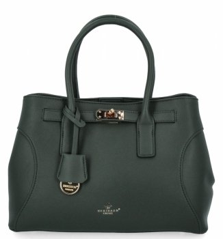 Torebka Damska Kuferek 3 Komory firmy Herisson 275C6016 Butelkowa Zieleń