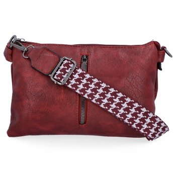 Modna Torebka Listonoszka firmy Hernan HB0403 Bordowa