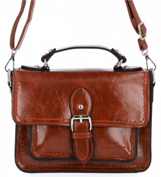 Torebka Listonoszka Vintage David Jones Brązowa 6636-1