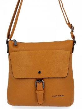 Modna Listonoszka Damska w Stylu Vintage David Jones 6706-2 Jasno Ruda