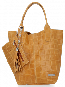 GEANȚĂ DIN PIELE shopper bag Vittoria Gotti B22
