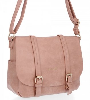 GEANȚĂ DE DAMĂ tip poștaș BEE BAG roz de pudră 1152S35BB