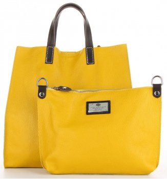 GEANȚĂ DIN PIELE universală Genuine Leather muştar 691756