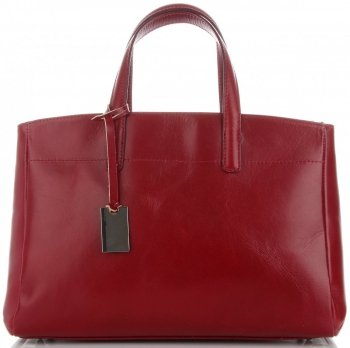 GEANȚĂ DIN PIELE cufăr Genuine Leather roșu 3239