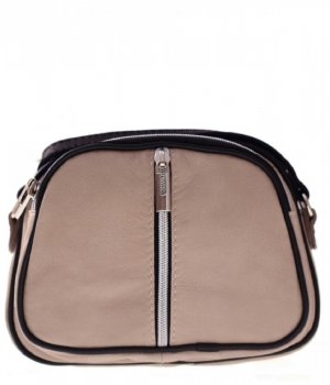 GEANȚĂ DIN PIELE tip poștaș Genuine Leather bej 