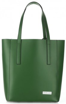 GEANȚĂ DIN PIELE shopper bag Vittoria Gotti verde V3121
