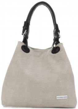 GEANȚĂ DIN PIELE shopper bag Vittoria Gotti bej V90047CH