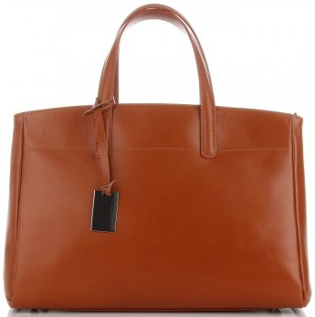 GEANȚĂ DIN PIELE cufăr Genuine Leather roșcat 3239