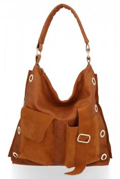 GEANȚĂ DIN PIELE shopper bag Roberto Ricci roșcat 19145