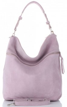 GEANȚĂ DIN PIELE universală Genuine Leather roz 5577C