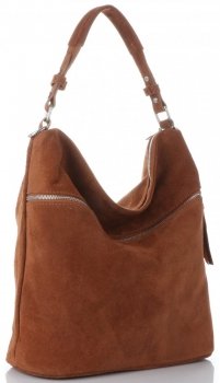 GEANȚĂ DIN PIELE universală Genuine Leather roșcat 5577C