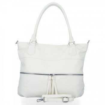 GEANȚĂ DE DAMĂ tip poștaș BEE BAG alb 1302L91