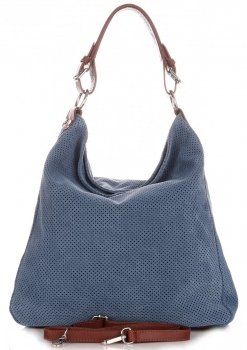 GEANȚĂ DIN PIELE universală Genuine Leather denim 17