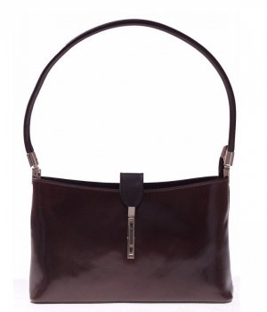 GEANȚĂ DIN PIELE clasică Genuine Leather ciocolatiu 4160