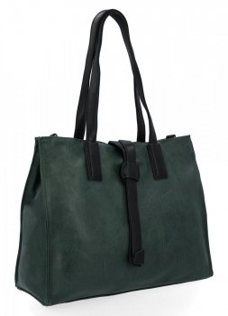 GEANȚĂ DE DAMĂ shopper bag Hernan verde de sticlă HB0192-1