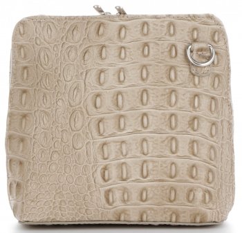 GEANȚĂ DIN PIELE tip poștaș Genuine Leather maro pământiu 218