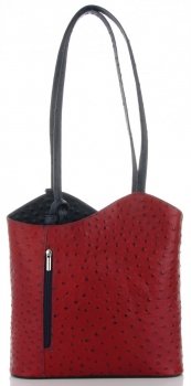 GEANȚĂ DIN PIELE clasică Genuine Leather gri 494