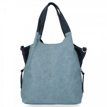GEANȚĂ DE DAMĂ shopper bag Hernan albastru deschis HB0293