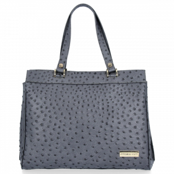 GEANȚĂ DIN PIELE business Vittoria Gotti gri V558048