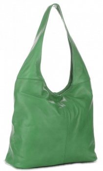 GEANȚĂ DIN PIELE shopper bag Vittoria Gotti verde V3L