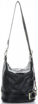 GEANȚĂ DIN PIELE rucsac Genuine Leather negru 6010