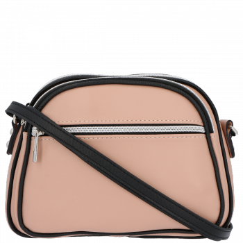 GEANȚĂ DIN PIELE tip poștaș Genuine Leather roz  indian 5100