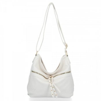 GEANȚĂ DE DAMĂ tip poștaș BEE BAG alb 1152S305