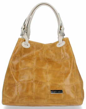 GEANȚĂ DIN PIELE shopper bag Vittoria Gotti roșcat V692754