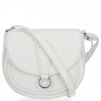 GEANȚĂ DE DAMĂ tip poștaș BEE BAG alb 1002S20
