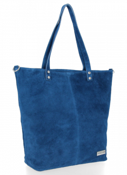 GEANȚĂ DIN PIELE shopper bag Vittoria Gotti denim VG41