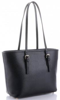 GEANȚĂ DIN PIELE clasică Genuine Leather negru 3303