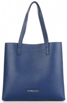 GEANȚĂ DIN PIELE shopper bag Vittoria Gotti bleumarin V694150