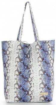 GEANȚĂ DE DAMĂ shopper bag Vittoria Gotti albastru V0003
