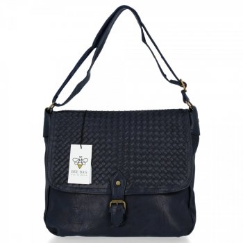 GEANȚĂ DE DAMĂ tip poștaș BEE BAG bleumarin 613-122