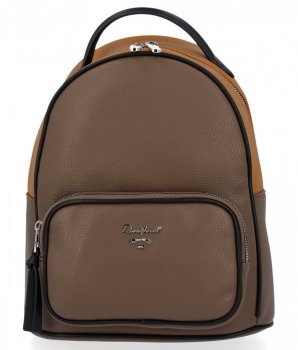 GEANȚĂ DE DAMĂ rucsac David Jones maro pământiu 6602-2