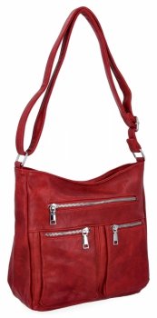 Geantă universală de damă tip poștaș de la Herisson 13K391 Bordo