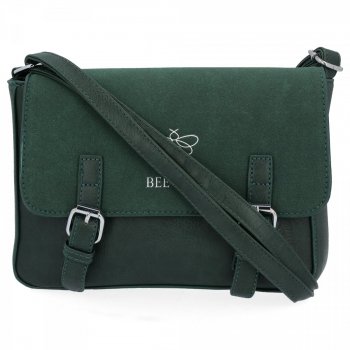 GENȚĂ DE DAMĂ tip poștaș BEE BAG verde de sticlă 1002S2024