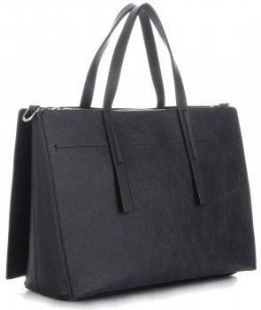 GEANȚĂ DIN PIELE cufăr Vittoria Gotti negru V3223