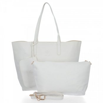 GEANȚĂ DE DAMĂ shopper bag BEE BAG alb 2052M151