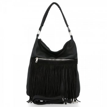 GEANȚĂ DIN PIELE shopper bag Roberto Ricci negru 19136