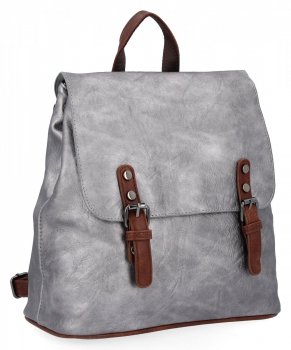 GEANȚĂ DE DAMĂ rucsac Herisson argintiu închis 1552L2047