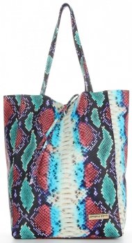 GEANȚĂ DE DAMĂ shopper bag Vittoria Gotti turcoaz V0003