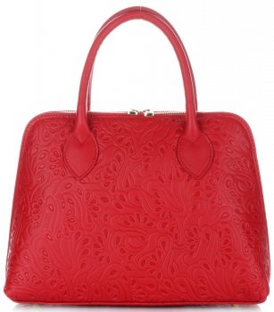 GEANȚĂ DIN PIELE cufăr Genuine Leather roșu 80032