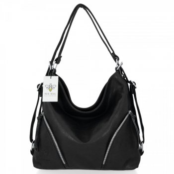 GEANȚĂ DE DAMĂ tip poștaș BEE BAG negru 1452L51