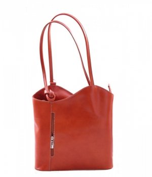 GEANȚĂ DIN PIELE plic Genuine Leather roșcat 491